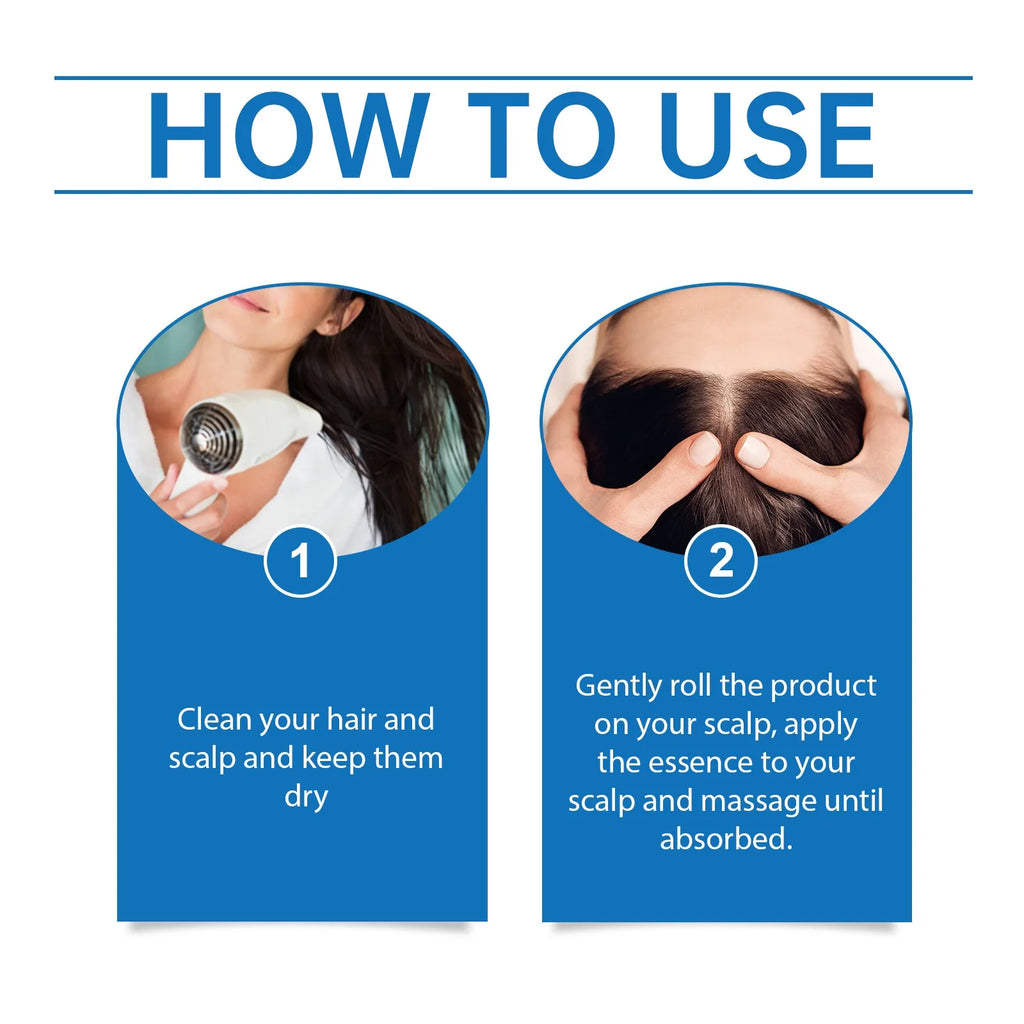 rouleau de croissance des cheveux au romarin