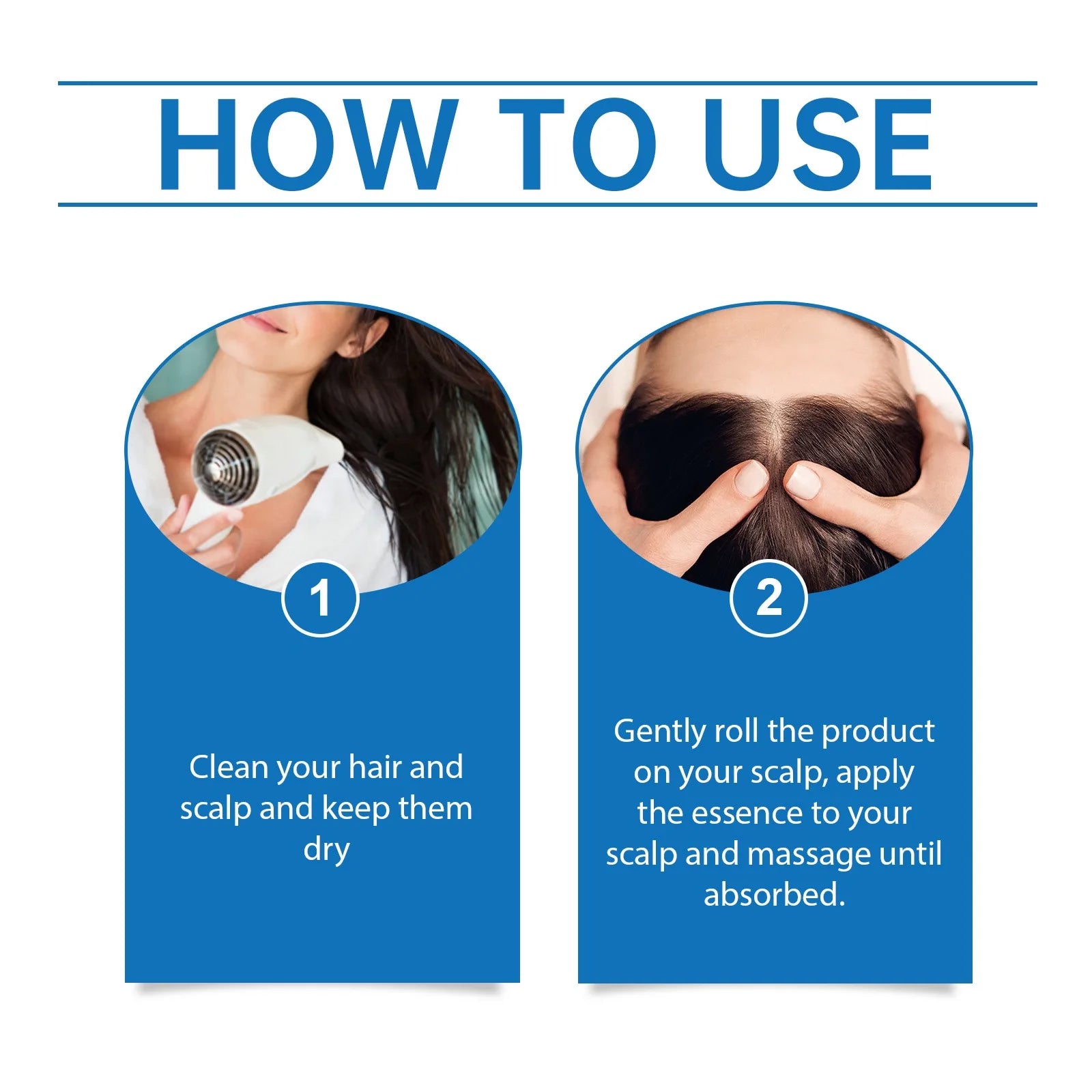 rouleau de croissance des cheveux au romarin